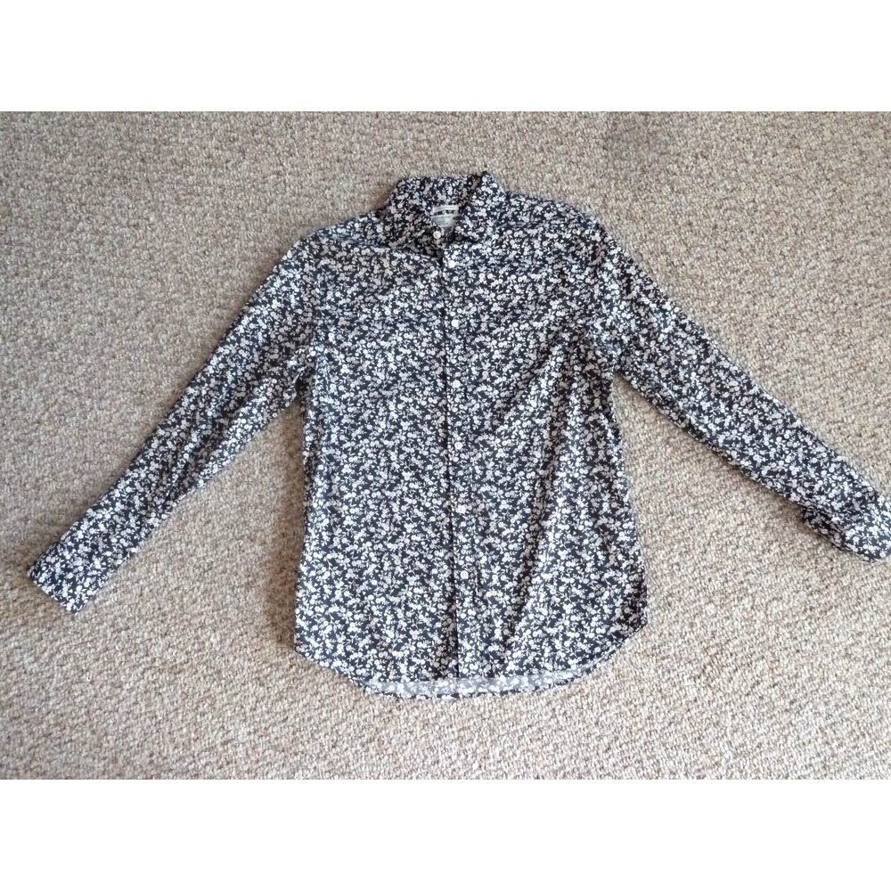 MEN'S OLD NAVY SIGNATURE SHIRT Sz Med. Slim Fit Floral Button Up Long Sleeve - Picture 2 of 5